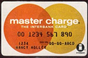 Master Charge creditcard 1966