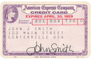 American Express kredittkort 1958
