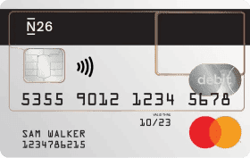 N26 Standard mastercard debetkort